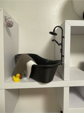 Miniature Dollhouse Scale Bathtub Home Bath Decor